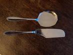 Verzilverde Pasteischep en bijpassende Taartschep/mes, Ophalen of Verzenden