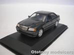 Mercedes Benz C220 Saloon 1993 Blauwzwart 1/43 Minichamps, Ophalen of Verzenden, Nieuw, Auto, MiniChamps