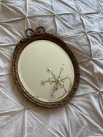 Antieke facetgeslepen strikspiegel, Antiek en Kunst, Antiek | Spiegels, Ophalen of Verzenden, Minder dan 50 cm