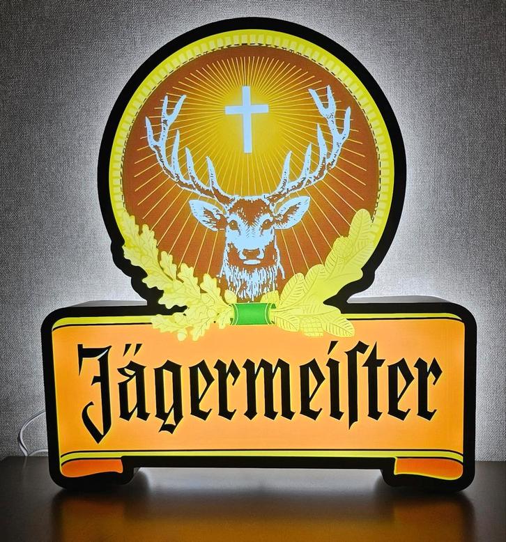 Unieke JÄGERMEISTER ledverlichting, lichtbak, Verzamelen, Merken en Reclamevoorwerpen, Nieuw, Lichtbak of (neon) lamp, Ophalen of Verzenden
