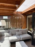 Houten hanenmand hanglamp - Sfeervolle Verlichting, Huis en Inrichting, Lampen | Hanglampen, Ophalen, Japandi, 50 tot 75 cm, Zo goed als nieuw