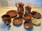 Collectie Spaanse aardewerk tapas set + Sangria kannen., Ophalen of Verzenden, Zo goed als nieuw, Kom(men), Overige stijlen