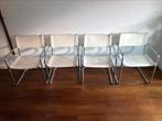 Breuer stam Bauhaus tuigleer retro vintage design stoelen, Ophalen, Gebruikt, Metaal, Vier