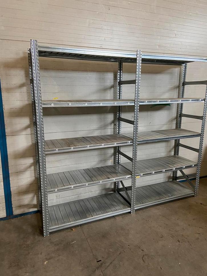 Metal sistem stelling 360cm lang x 50cm diep, Huis en Inrichting, Kasten | Stellingkasten, Zo goed als nieuw, Ophalen