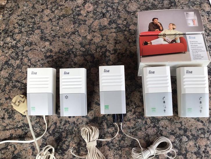 Lisa signalering voor doven en slechthorende (Hooroplossing), Doe-het-zelf en Verbouw, Alarmsystemen, Gebruikt, Compleet systeem