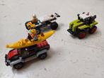 Lego tractor, rally racer en Jeep, Ophalen of Verzenden, Lego, Zo goed als nieuw, Losse stenen