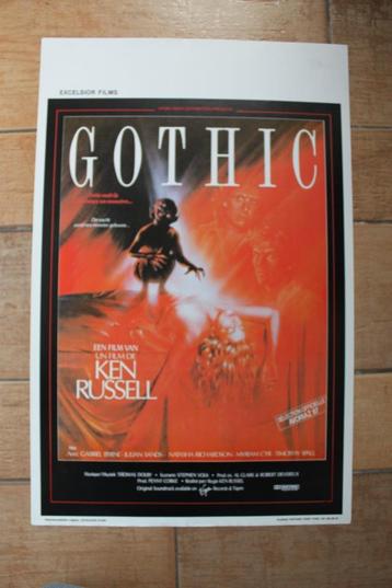 filmaffiche Gothic 1986 filmposter beschikbaar voor biedingen
