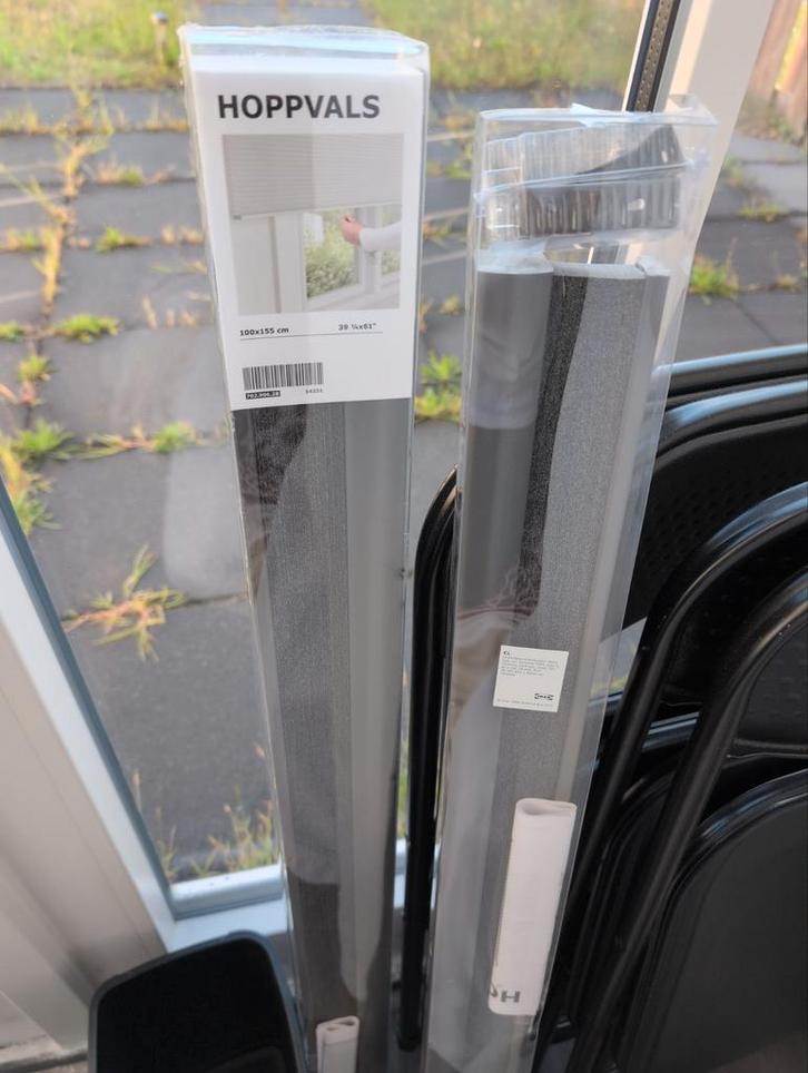 IKEA HOPPVALS Rolgordijn - Grijs, Huis en Inrichting, Stoffering | Gordijnen en Lamellen, Nieuw, 100 tot 150 cm, 100 tot 150 cm