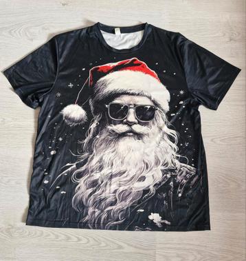 Kerst T-shirt XXXL valt als XXL Coole Kerstman beschikbaar voor biedingen