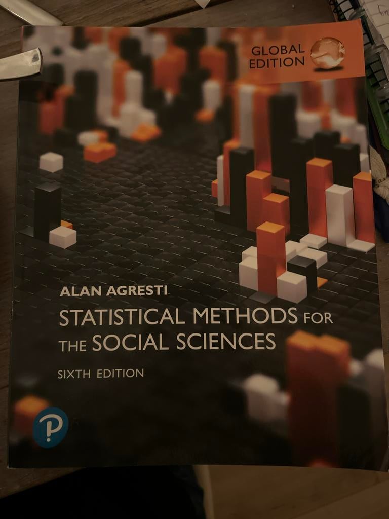 Statistical Methods for the Social Sciences - Agresti, Boeken, Studieboeken en Cursussen, Ophalen of Verzenden, Zo goed als nieuw