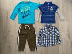 Overhemd, 2 Longsleeves en Joggingbroek - Maat 92-98, Ophalen of Verzenden, Zo goed als nieuw, Maat 92