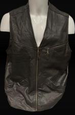 Leren Gilet / Bodywarmer - Maat : L, Kleding | Heren, Verzenden, Zo goed als nieuw, Maat 52/54 (L), Bruin
