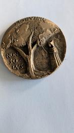 100 jaar Winkler Prins, Postzegels en Munten, Penningen en Medailles, Ophalen of Verzenden, Brons, Nederland