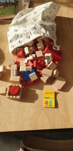 Janbibejan Houten Bouwstenen met Zak en Janbibejan Spel, Ophalen of Verzenden, Gebruikt, Overige merken