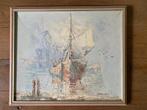 Maritiem olieverf schilderij canvas 50x60cm Zeilboot boten, Ophalen