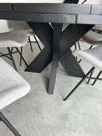 Grenen tafel zwart gespoten, Huis en Inrichting, Tafels | Eettafels, Ophalen, 200 cm of meer, 50 tot 100 cm, Zo goed als nieuw