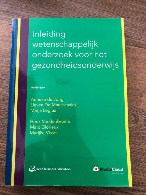 Inleiding wetenschappelijk onderzoek voor het gezondheidsond, Boeken, Wetenschap, Zo goed als nieuw, Ophalen of Verzenden