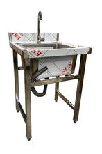Nieuw RVS enkele wasbak 60x60cm, Ophalen of Verzenden, Nieuw, Rvs, Wastafel