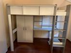 Hoogslaper met bureau en kast, Huis en Inrichting, Slaapkamer | Stapelbedden en Hoogslapers, Ophalen, Eenpersoons, Zo goed als nieuw