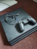 PS4 pro 1TB met oplaadkabel & 1 controller, Spelcomputers en Games, Spelcomputers | Sony PlayStation 4, Met 1 controller, Gebruikt