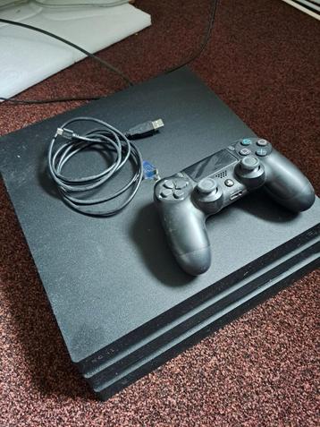 PS4 pro 1TB met oplaadkabel & 1 controller