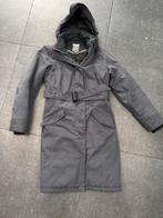 Happy Rainy Days gevoerde grijze winterjas - Maat M, Ophalen of Verzenden, Gedragen, Maat 38/40 (M), Grijs
