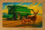 Wandbord John Deere Combine, Ophalen of Verzenden, Nieuw