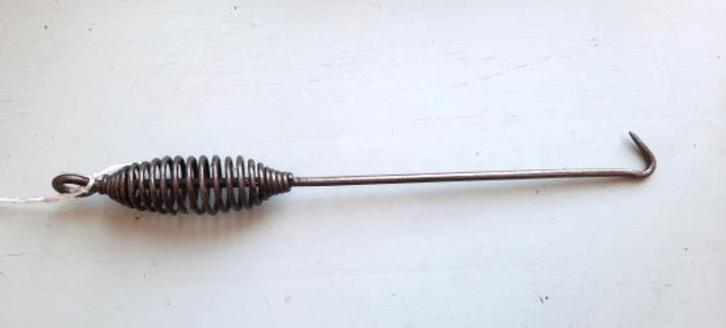 Deksellifter, kachelijzer, pook, rakelijzel (7869-2), Antiek en Kunst, Curiosa en Brocante, Ophalen