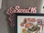 Sweet 16 voor op fotolijst/ poster, Ophalen of Verzenden, Nieuw, Minder dan 50 cm, Foto of Poster