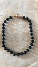 Granaat ketting met gouden bolslot, Ophalen of Verzenden, Goud, Ketting