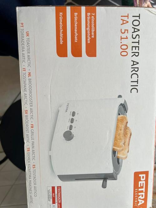Petra Broodrooster Arctic TA 51.00, Witgoed en Apparatuur, Broodroosters, Zo goed als nieuw, Ophalen of Verzenden