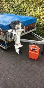 OOK TE RUIL | Johnson 5pk kortstaart + Alpa Tankje, Ophalen, Gebruikt, Motor en Techniek, Zeilboot of Motorboot