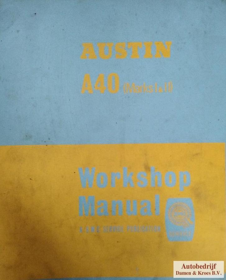 Handboek Austin A40, Auto diversen, Handleidingen en Instructieboekjes, Ophalen of Verzenden