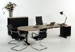 Bureau met vergaderstuk AH-TUBE, Huis en Inrichting, Bureaus, Ophalen of Verzenden, In hoogte verstelbaar, Zo goed als nieuw, Bureau