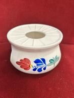 Gratis boerenbont theelichtje , lees tekst, Antiek en Kunst, Antiek | Keramiek en Aardewerk, Ophalen of Verzenden