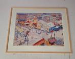 Stadskermis van Johan dijkstra., Antiek en Kunst, Kunst | Litho's en Zeefdrukken, Ophalen