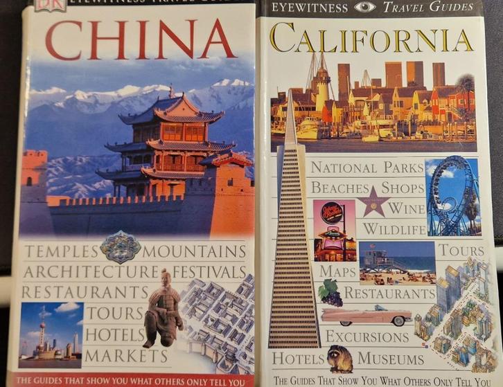 EyesWitness reisboeken China en Califonia, Boeken, Reisgidsen, Gelezen, Reisgids of -boek, Azië, Overige merken, Ophalen of Verzenden