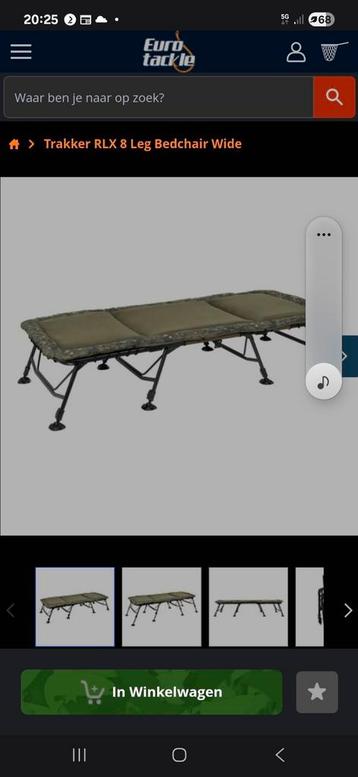 Trakker stretcher fox solar nash aqau jag jrc bb avid esp beschikbaar voor biedingen