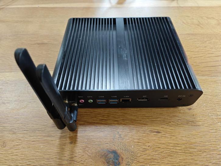 Fanless i7 mini-pc in metalen behuizing (ideaal als server!), Computers en Software, Desktop Pc's, Zo goed als nieuw, 2 tot 3 Ghz