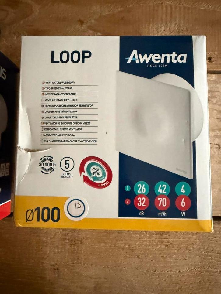 Badkamer ventilator, Doe-het-zelf en Verbouw, Ventilatie en Afzuiging, Nieuw, Ophalen of Verzenden