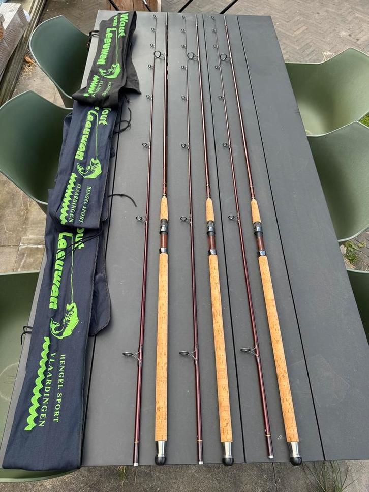 3x wout van leeuwen reflex 12.6ft 2.75lb new zealand blanks, Watersport en Boten, Hengelsport | Karpervissen, Zo goed als nieuw