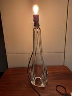 Grote glazen lamp. Gesigneerd (onduidelijk), Ophalen of Verzenden, Minder dan 50 cm