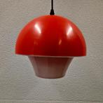 Vintage rode hanglamp flowerpot stijl retro hanglamp  70's, Huis en Inrichting, Lampen | Hanglampen, Vintage design retro, Gebruikt
