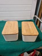 koektrommel met bamboe deksel, Ophalen of Verzenden, 'T Olde Gre-j, Info@toldegrej.nl, Endepoelstraat 20f Didam