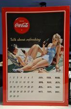 Coca-cola kalender 31x21 cm, Reclamebord, Ophalen of Verzenden, Zo goed als nieuw