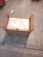 Riete bankje prijs € 15.00, Huis en Inrichting, Ophalen of Verzenden, 100 tot 150 cm, Minder dan 50 cm, Minder dan 50 cm