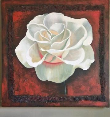 Reliëf op canvas, 95x95 cm beschikbaar voor biedingen