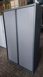 Nette Antraciete metalen roldeurkast , archiefkast, Huis en Inrichting, Kasten | Roldeurkasten en Archiefkasten, Gebruikt, 100 tot 150 cm