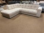 Hoek/loungebank Beige stof 272x215 Direct/Leverbaar E-7292, Huis en Inrichting, 250 tot 300 cm, Nieuw, Ophalen of Verzenden, Mwonenenslapen