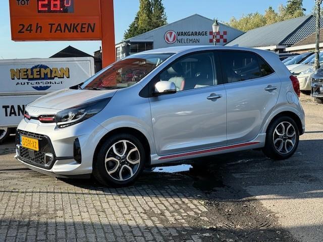 Kia Picanto GT-Line LEER AIRCO BOVAGGARANTIE RIJKLAAR, Auto's, Kia, Bedrijf, Te koop, Picanto, ABS, Achteruitrijcamera, Airbags